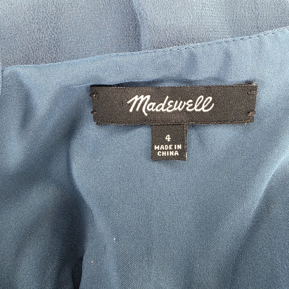 Madewell Sandstar‎ 100% Silk Mini Dress Size 4 - Picture 7 of 9